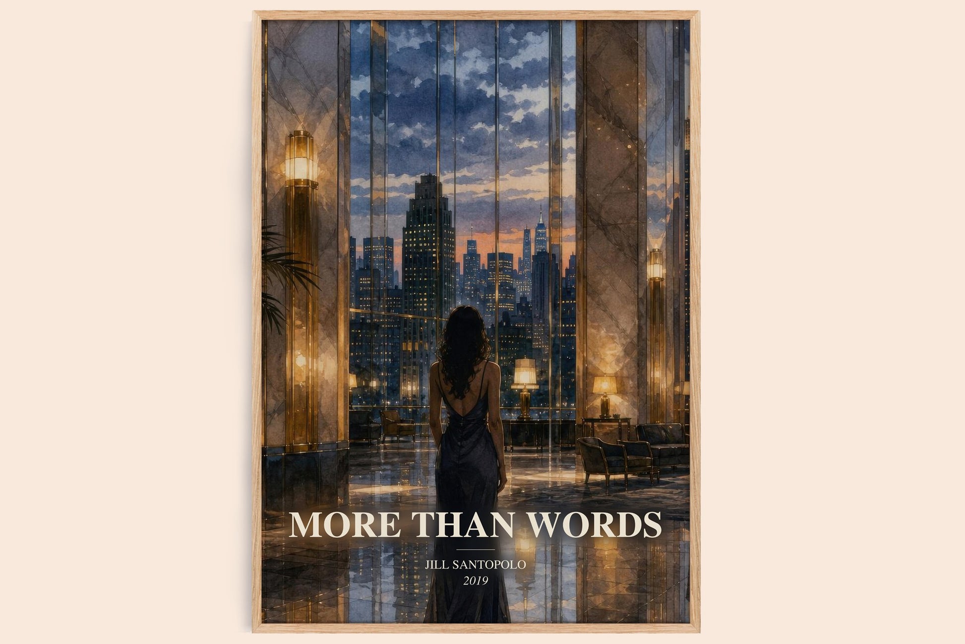 More Than Words watercolour book poster by Jill Santopolo – framed literary art print