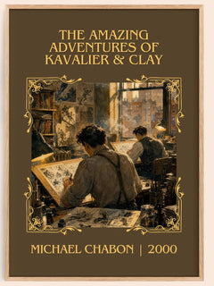 The Amazing Adventures of Kavalier & Clay Classic Book Art Print by Michael Chabon – book poster