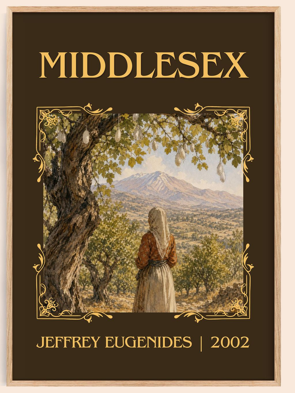 Middlesex Classic Book Art Print by Jeffrey Eugenides – book poster