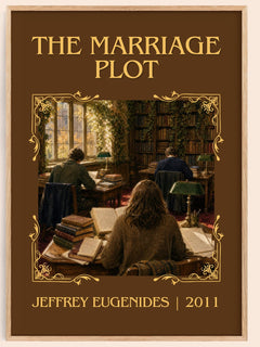 The Marriage Plot Classic Book Art Print by Jeffrey Eugenides – book poster