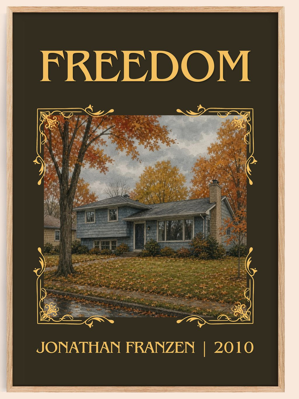 Freedom Classic Book Art Print by Jonathan Franzen – book poster