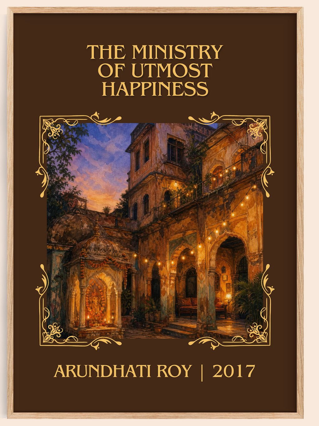 Ministry of Utmost Happiness Classic Book Art Print by Arundhati Roy – book poster