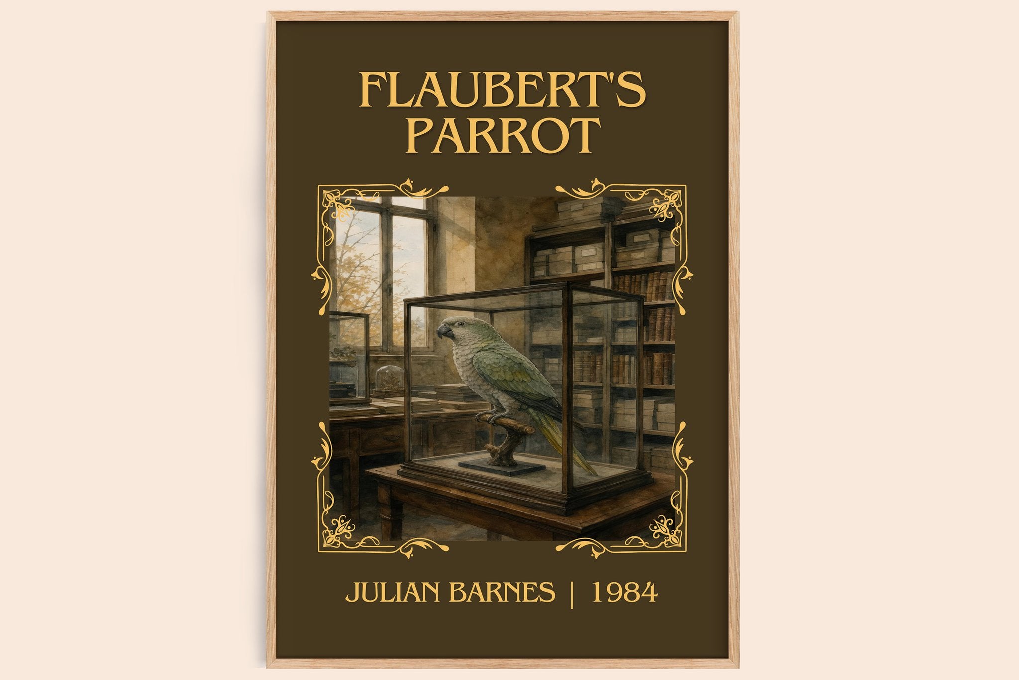 Flaubert's Parrot Classic Book Art Print by Julian Barnes