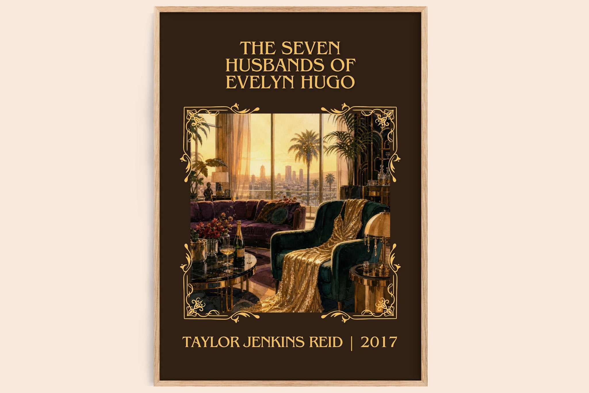 Seven Husbands of Evelyn Hugo Classic Book Art Print by T. Reid