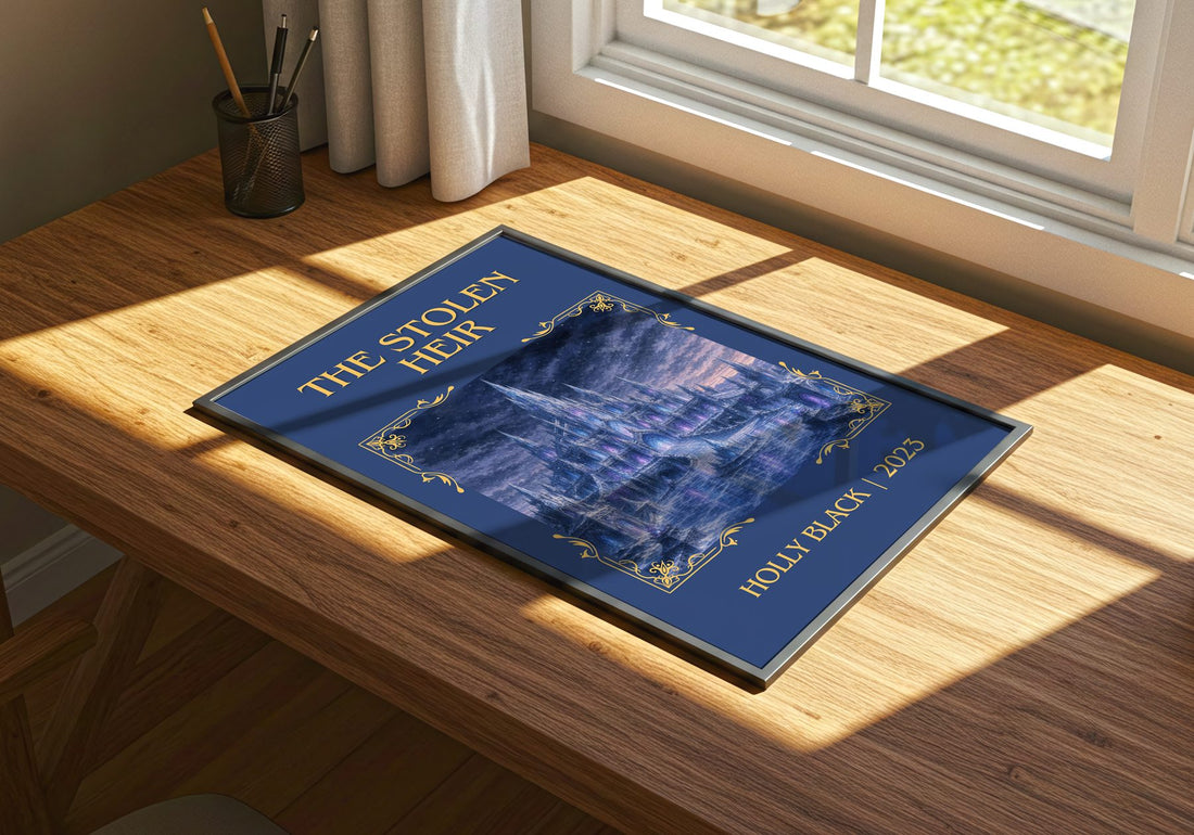 The Stolen Heir Classic Book Art Print by Holly Black – print on a sunlit desk