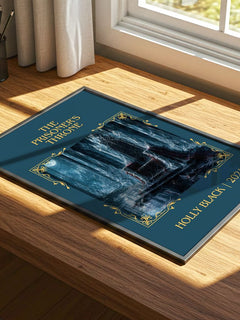 The Prisoner's Throne Classic Book Art Print by Holly Black – print on a sunlit desk