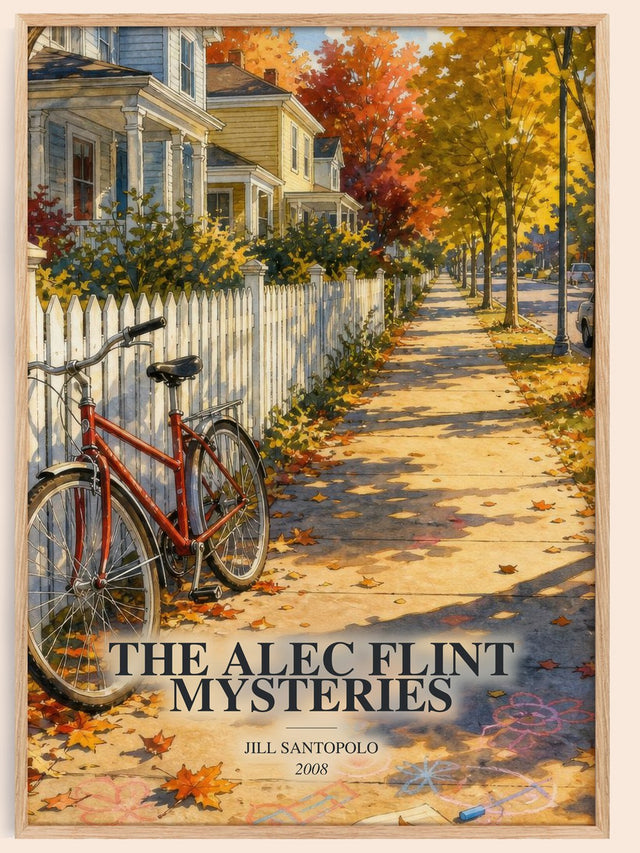 Alec Flint Mysteries Book Watercolour Illustration by Jill Santopolo