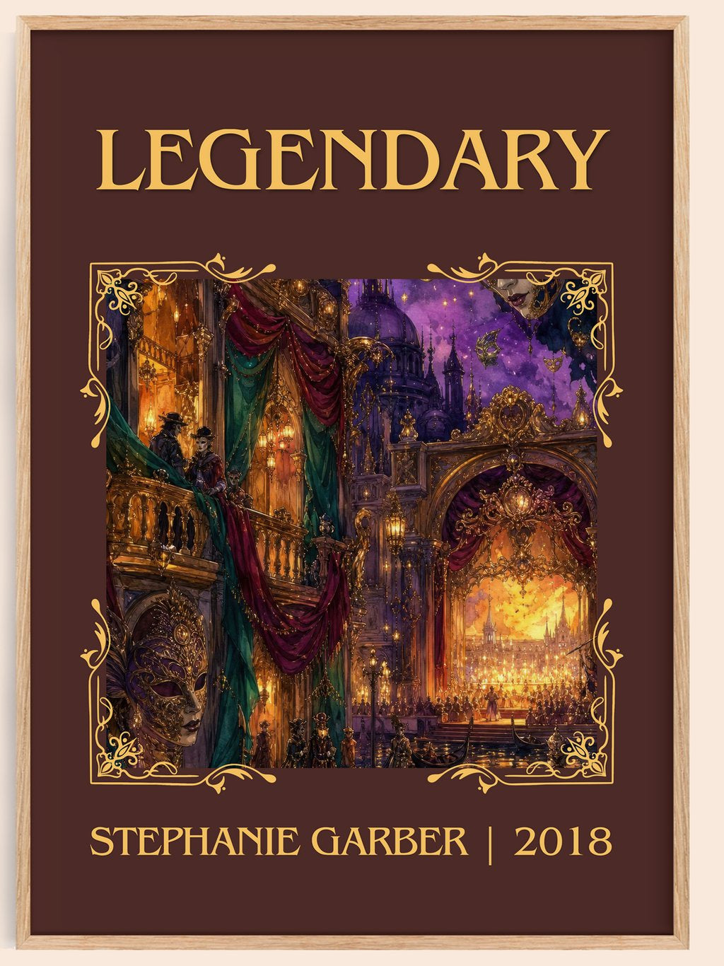 Legendary Classic Book Art Print by Stephanie Garber – book poster