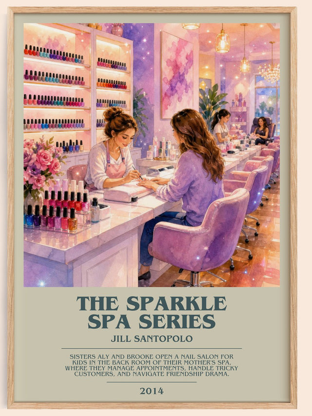The Sparkle Spa Series Bookish Wall Art by Jill Santopolo