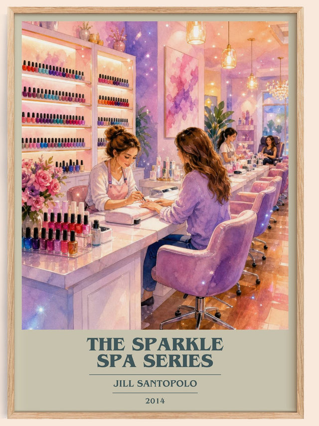 The Sparkle Spa Series Book Cover Poster by Jill Santopolo