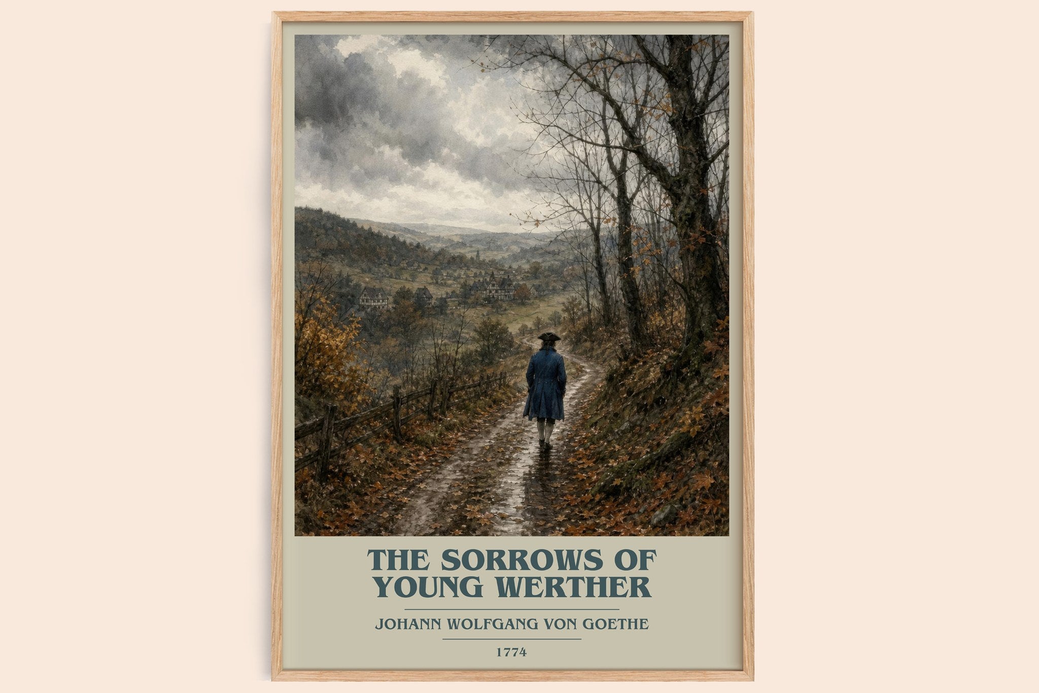 Sorrows Of Young Werther Book Cover Poster by J. Goethe