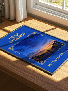 Dear Edward Classic Book Art Print by Ann Napolitano – print on a sunlit desk