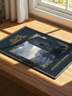 All the Light We Cannot See Classic Book Art Print by Anthony Doerr – print on a sunlit desk