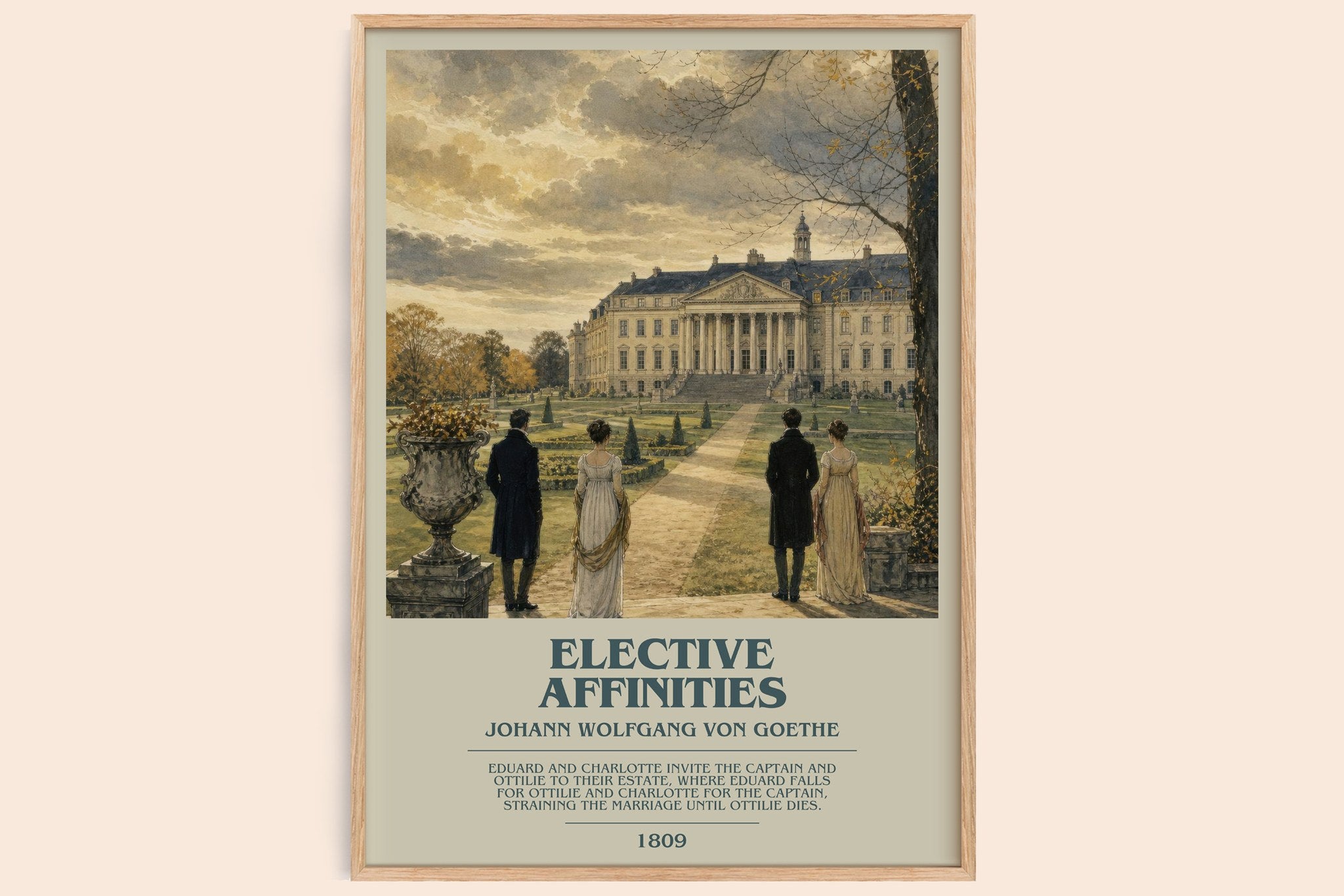 Elective Affinities Bookish Wall Art by Johann Wolfgang Von Goethe