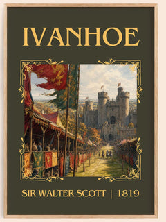 Ivanhoe Classic Book Art Print by Sir Walter Scott – book poster