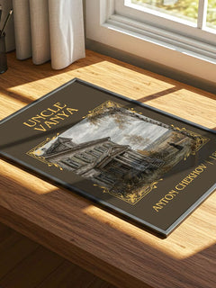 Uncle Vanya Classic Book Art Print by Anton Chekhov – print on a sunlit desk