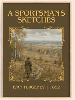 A Sportsman's Sketches Classic Book Art Print by Ivan Turgenev – book poster