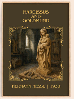 Narcissus and Goldmund Classic Book Art Print by Hermann Hesse – book poster