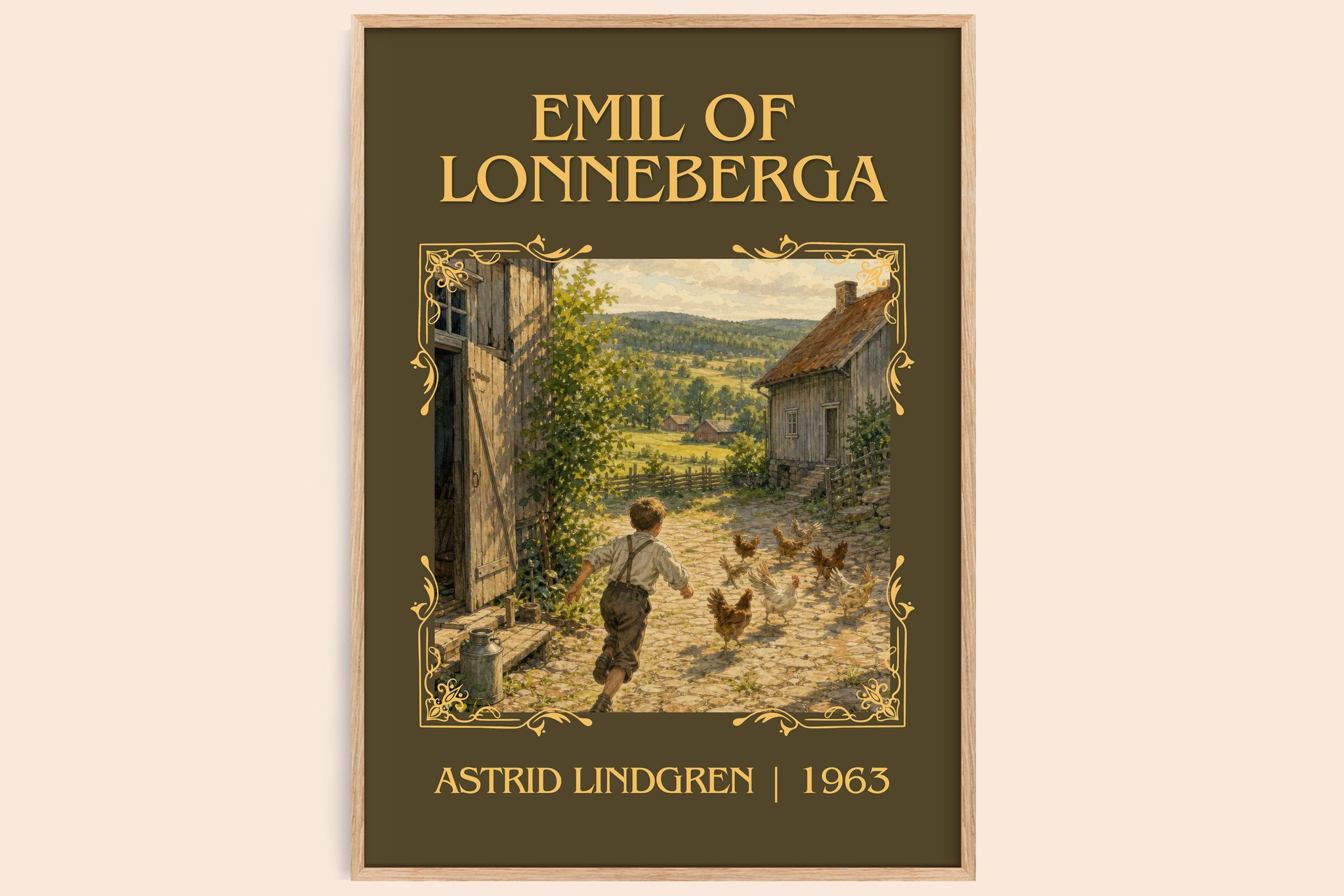Emil of Lönneberga Classic Book Art Print by Astrid Lindgren