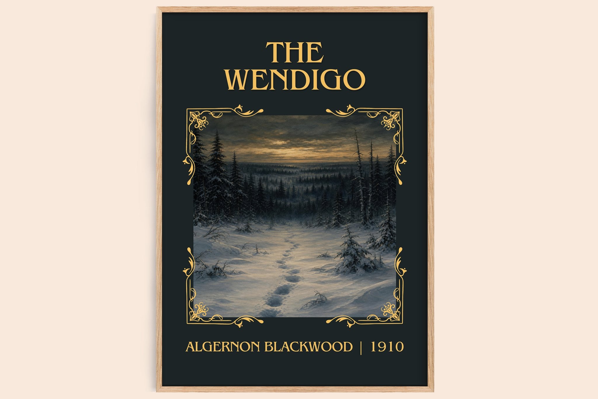 The Wendigo Classic Book Art Print by Algernon Blackwood