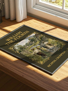 William the Fourth Classic Book Art Print by Richmal Crompton – print on a sunlit desk