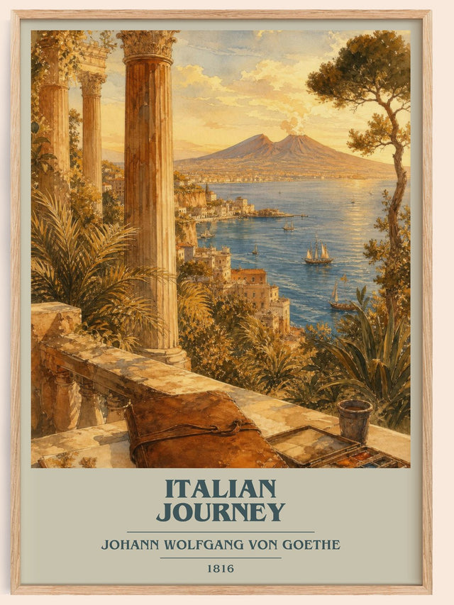 Italian Journey Book Cover Poster by Johann Wolfgang Von Goethe