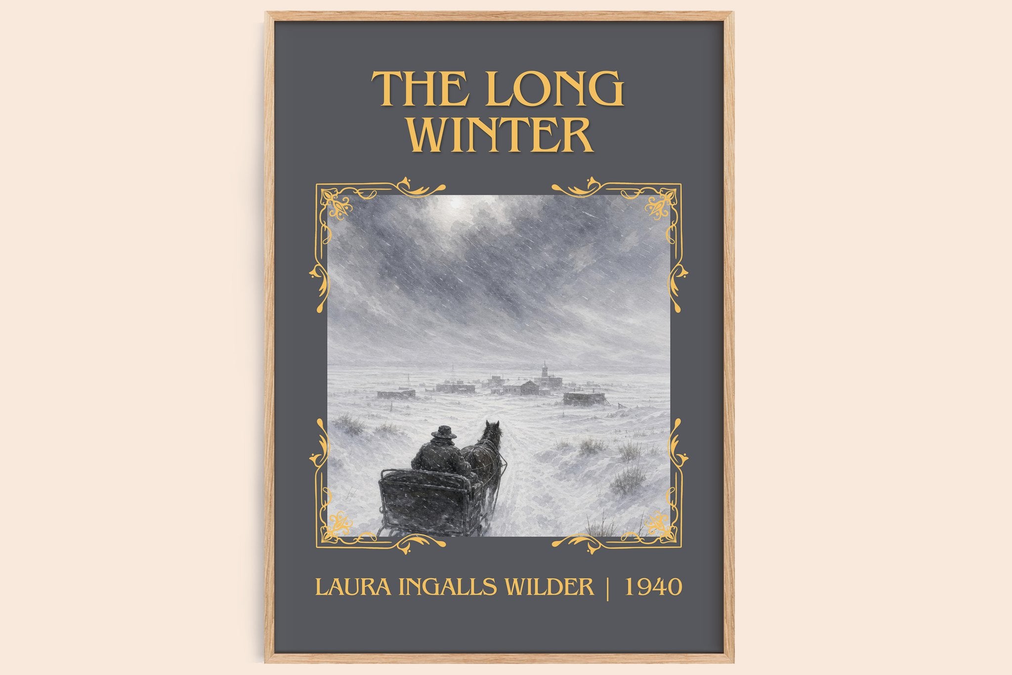 The Long Winter Classic Book Art Print by Laura Ingalls Wilder