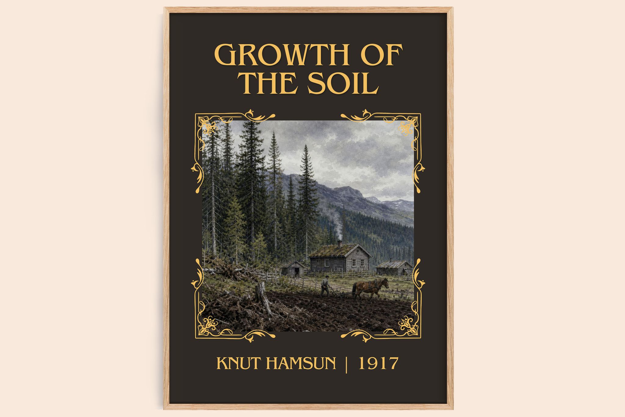 Growth of the Soil Classic Book Art Print by Knut Hamsun