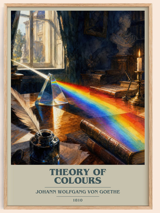 Theory Of Colours Book Cover Poster by Johann Wolfgang Von Goethe