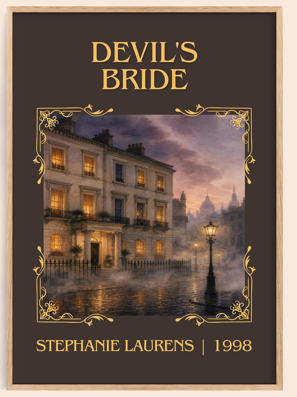 Devil's Bride Classic Book Art Print by Stephanie Laurens – book poster