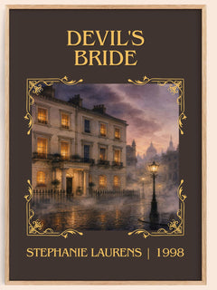 Devil's Bride Classic Book Art Print by Stephanie Laurens – book poster