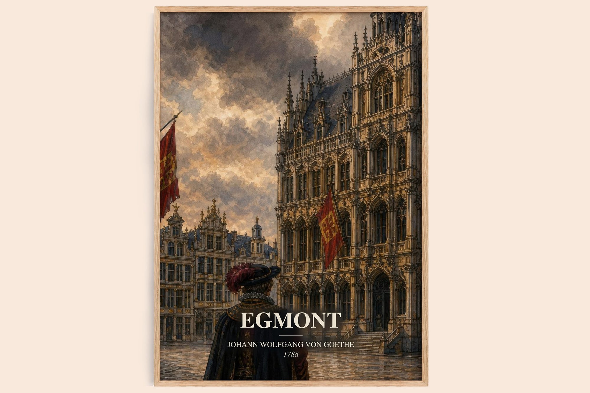 Egmont watercolour book poster by Johann Wolfgang Von Goethe – framed literary art print