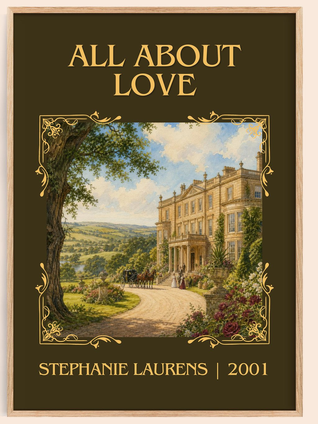 All About Love Classic Book Art Print by Stephanie Laurens – book poster