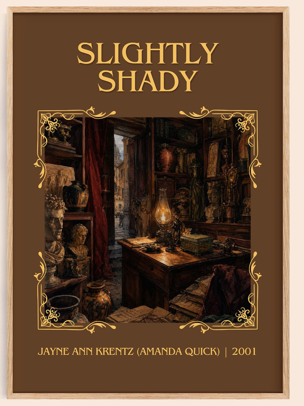 Slightly Shady Classic Book Art Print by J. Quick) – book poster