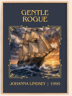Gentle Rogue Classic Book Art Print by Johanna Lindsey – book poster