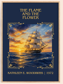 Flame and the Flower Classic Book Art Print by Kathleen E. Woodiwiss – book poster