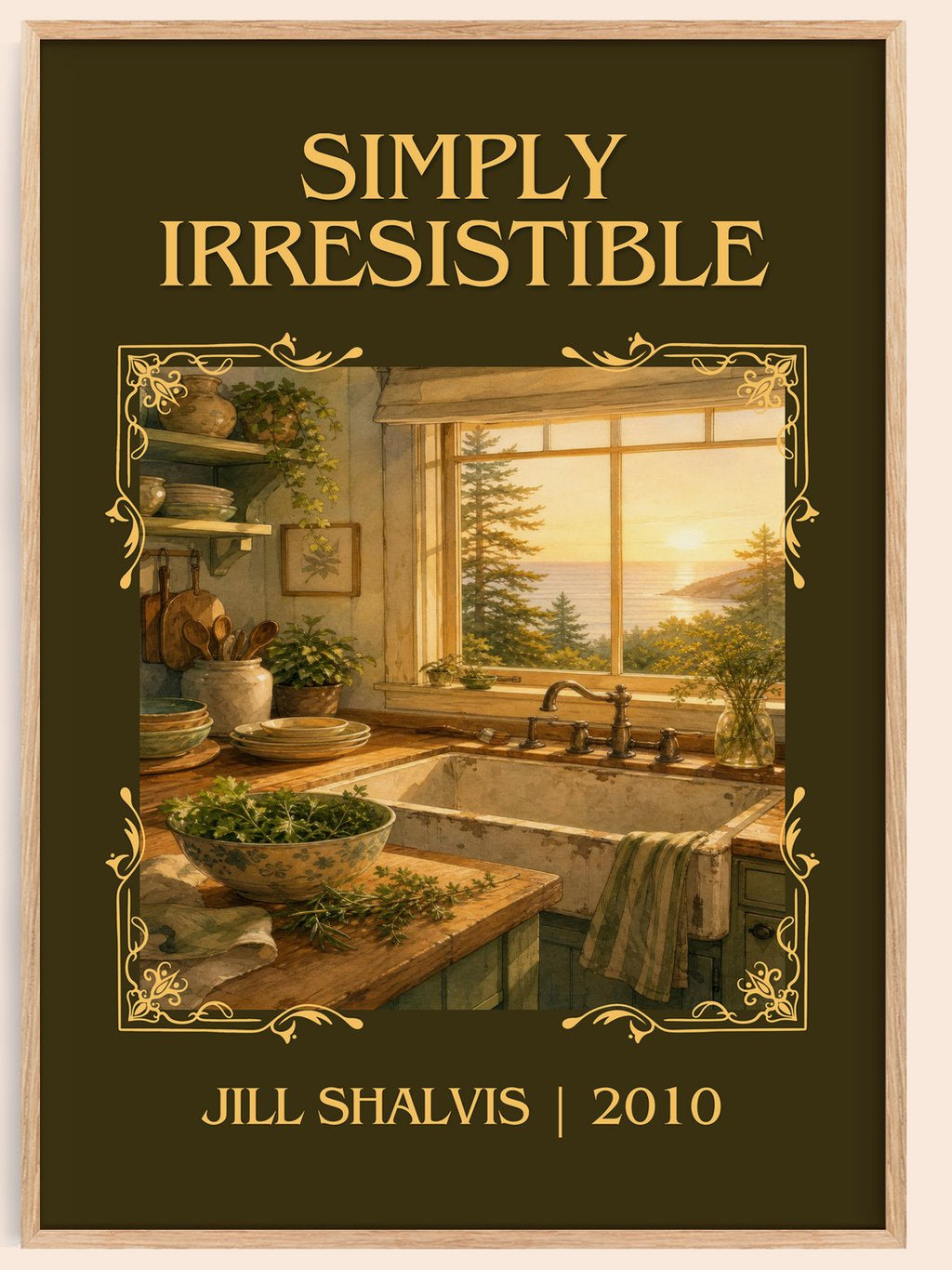 Simply Irresistible Classic Book Art Print by Jill Shalvis – book poster