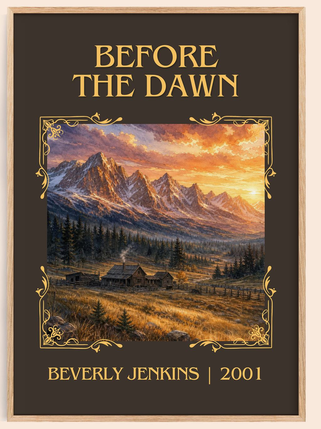 Before the Dawn Classic Book Art Print by Beverly Jenkins – book poster