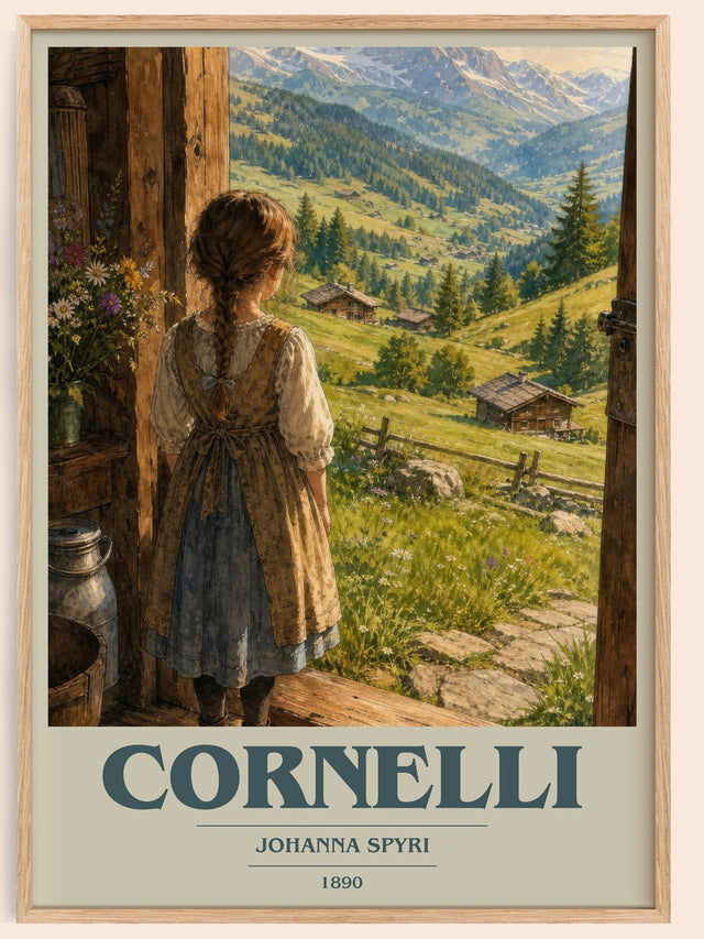 Cornelli Book Cover Poster by Johanna Spyri