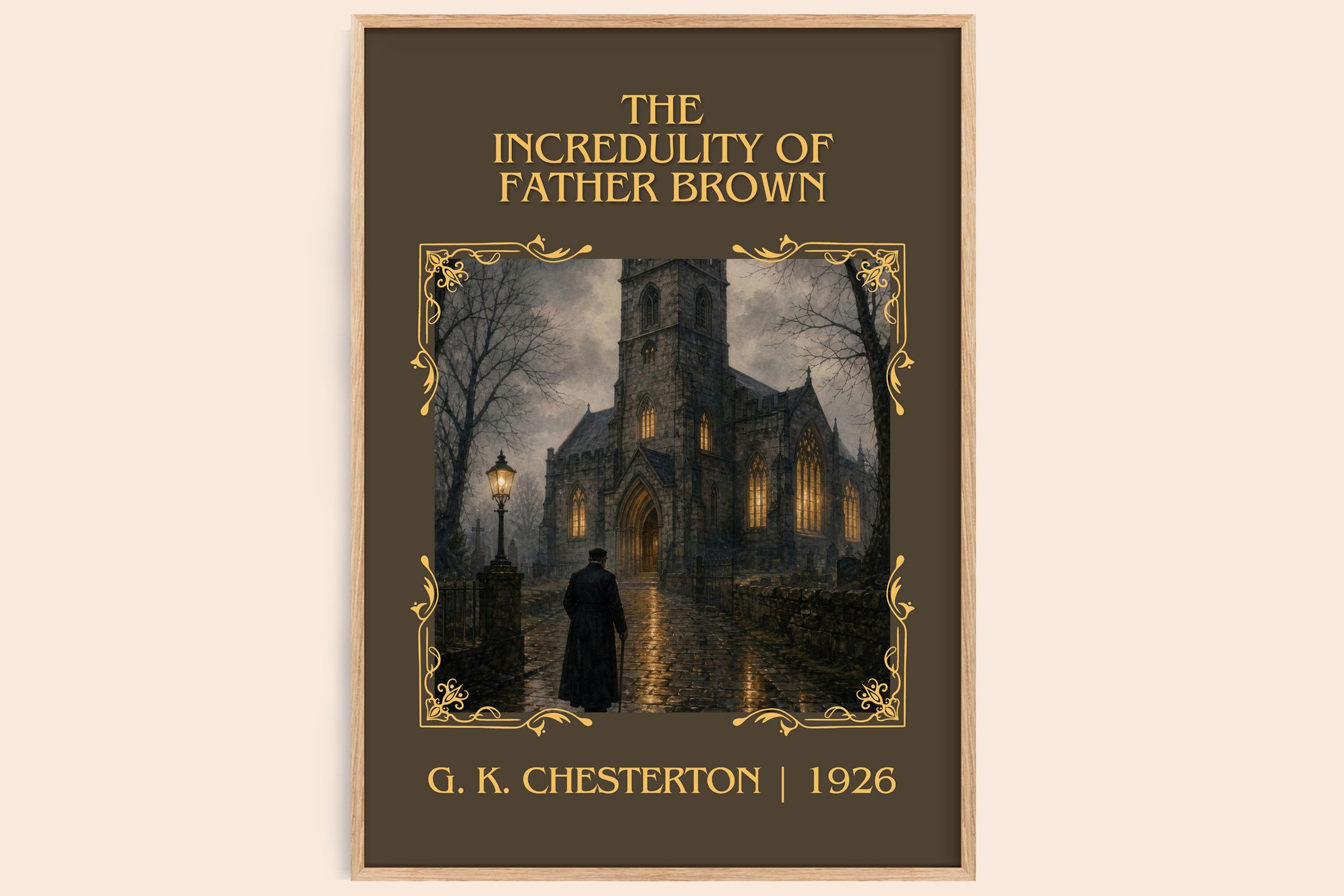 Incredulity of Father Brown Classic Book Art Print by G. K. Chesterton