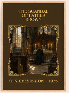 The Scandal of Father Brown Classic Book Art Print by G. K. Chesterton – book poster