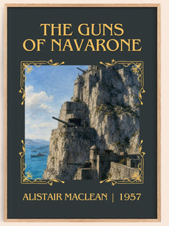 The Guns of Navarone Classic Book Art Print by Alistair MacLean – book poster
