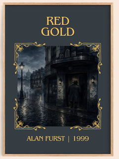 Red Gold Classic Book Art Print by Alan Furst – book poster