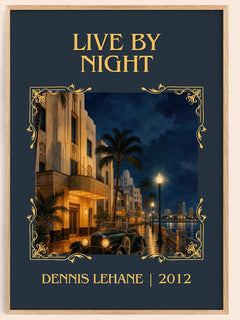 Live by Night Classic Book Art Print by Dennis Lehane – book poster