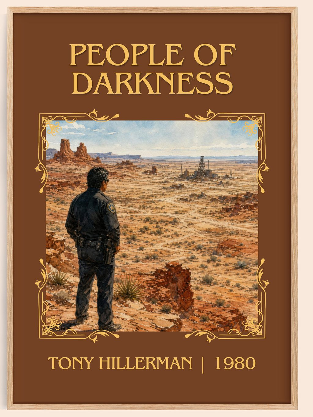 People of Darkness Classic Book Art Print by Tony Hillerman – book poster