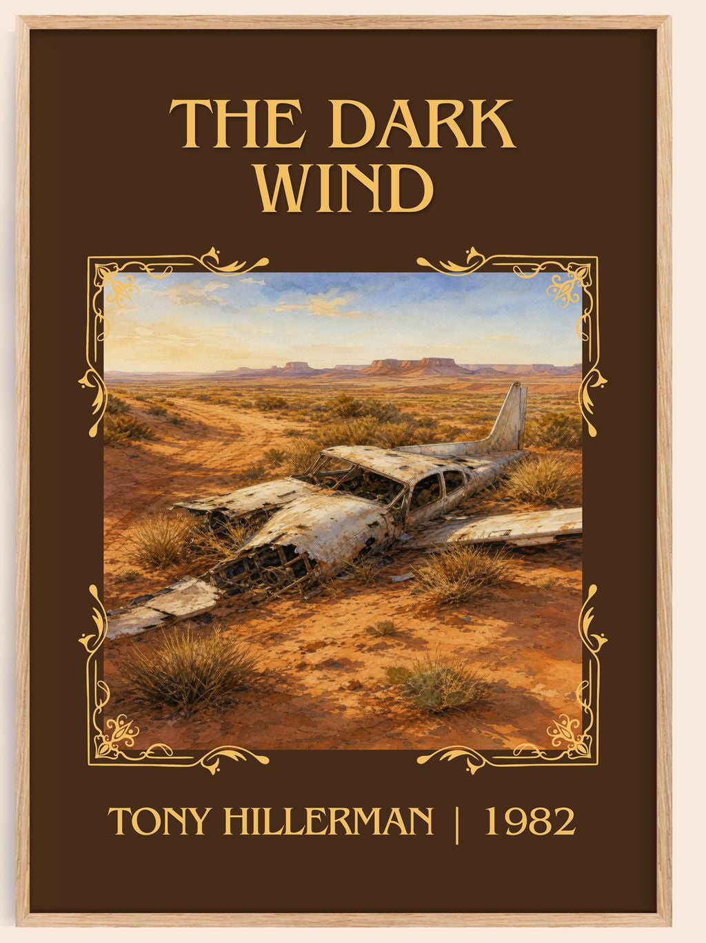 The Dark Wind Classic Book Art Print by Tony Hillerman – book poster