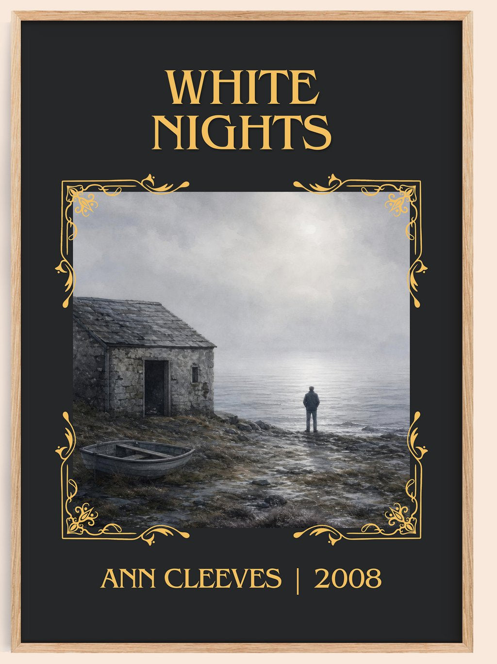 White Nights Classic Book Art Print by Ann Cleeves – book poster