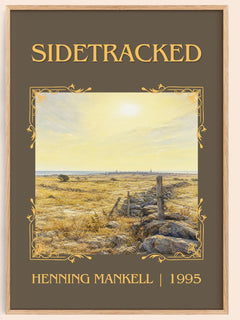 Sidetracked Classic Book Art Print by Henning Mankell – book poster