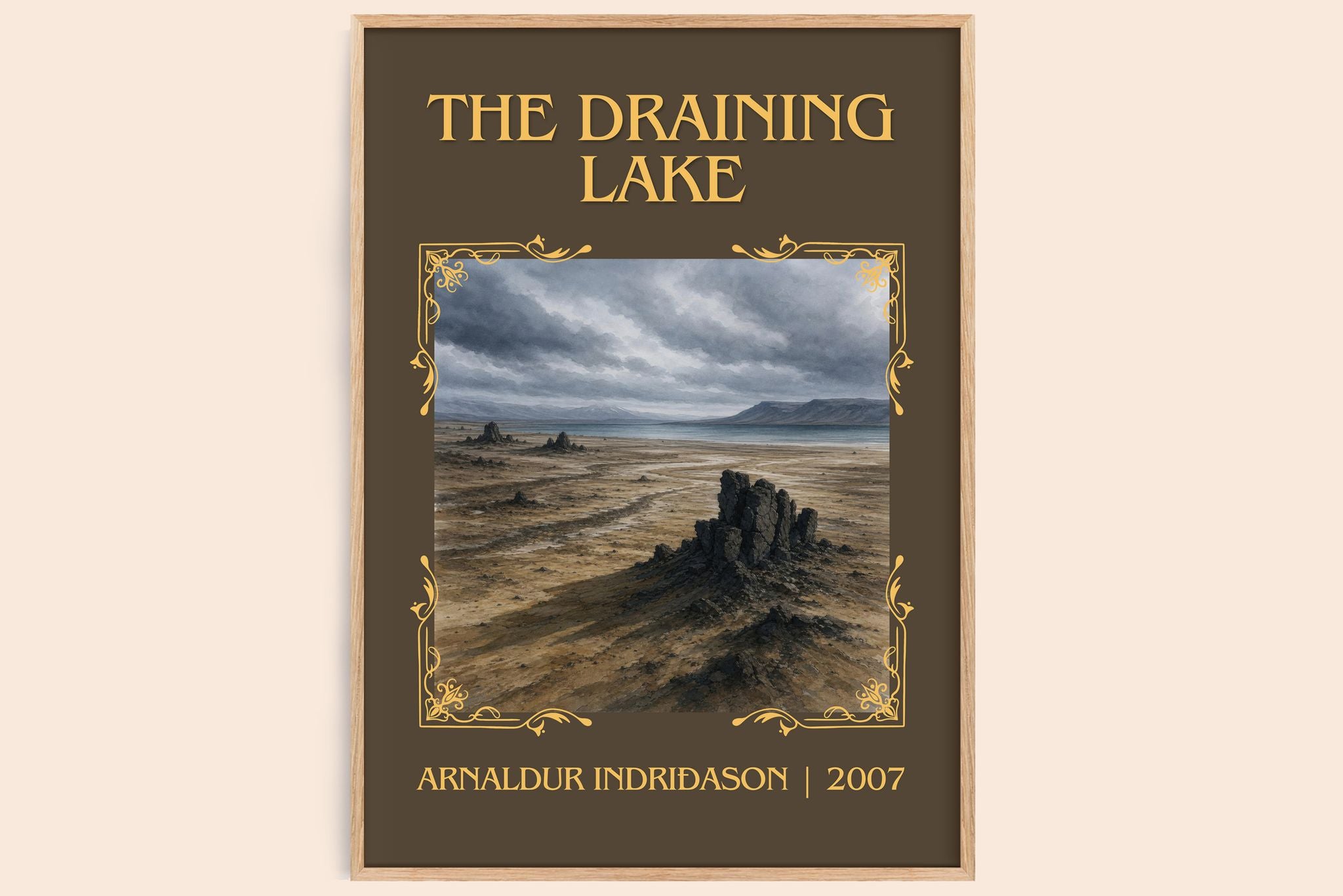 The Draining Lake Classic Book Art Print by Arnaldur Indriðason