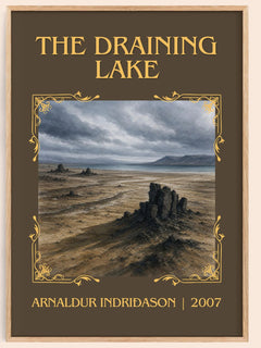 The Draining Lake Classic Book Art Print by Arnaldur Indriðason – book poster